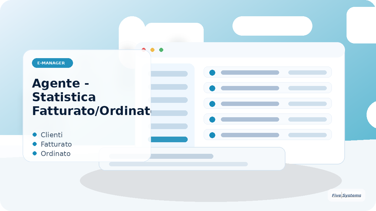 Modulo 2 - Modulo 02 - "Agente - Statistica Fatturato/Ordinato"