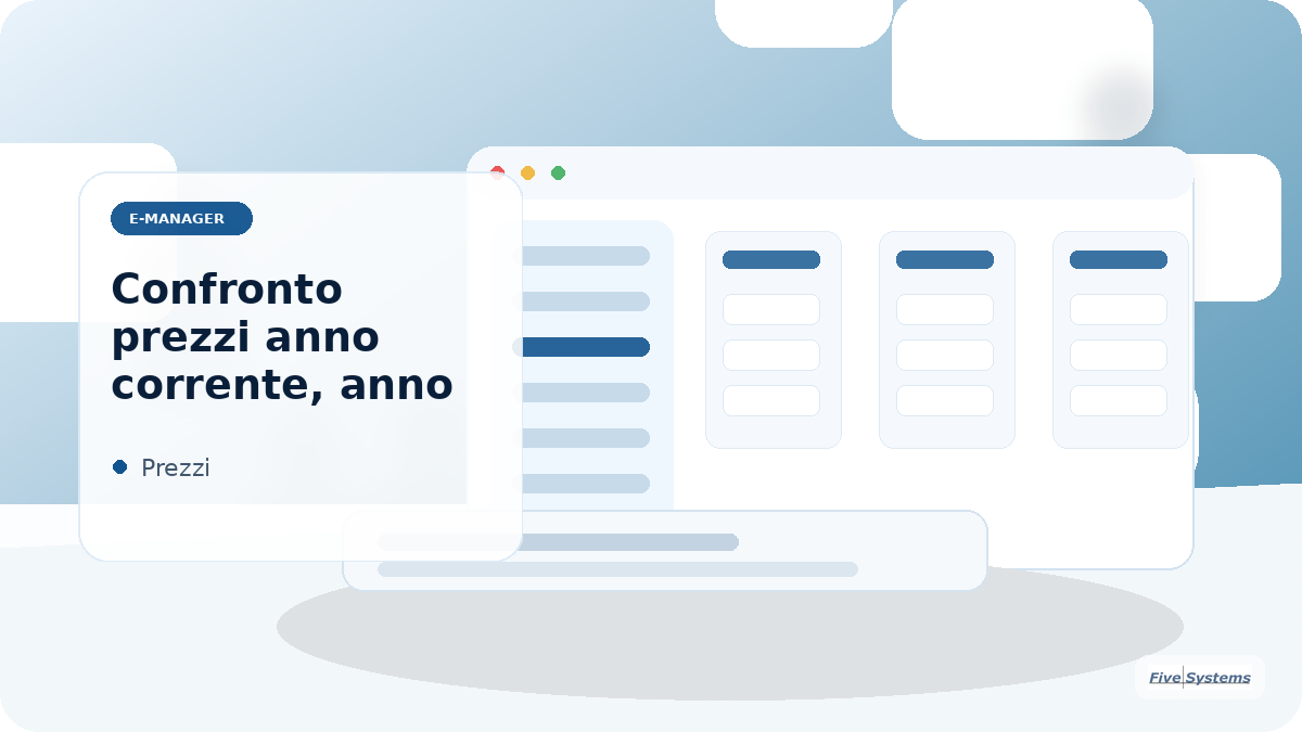 Modulo 10 - Modulo 10 - "Confronto prezzi anno corrente, anno scorso"