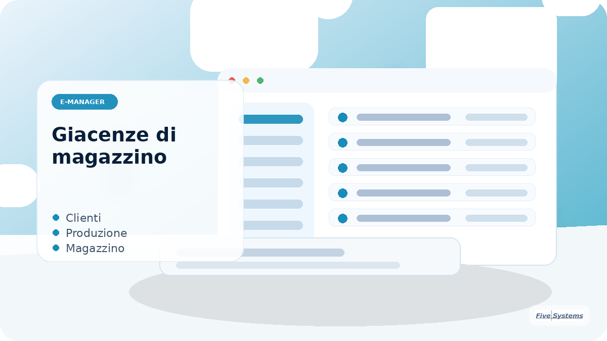 Modulo 22 - Modulo 22 - "Giacenze di magazzino"