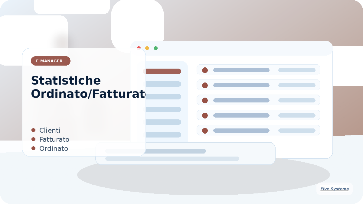 Modulo 38 - Modulo 38 - "Statistiche Ordinato/Fatturato"