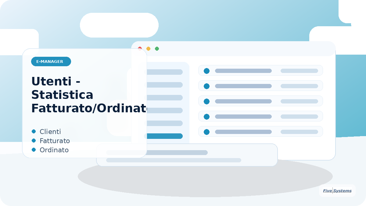 Modulo 42 - Modulo 42 - "Utenti - Statistica Fatturato/Ordinato per cliente"